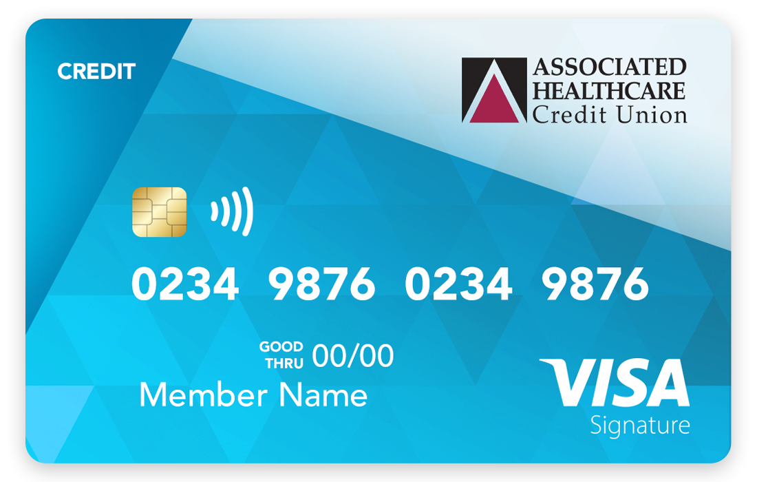 AHCU VISA Signature credit card from Associated Healthcare Credit Union