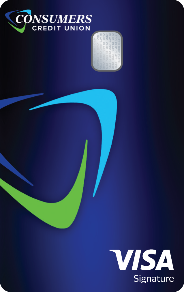 Visa Signature Rewards credit card from Consumers Credit Union