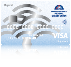 Crystal Visa credit card from Farmers Insurance Federal Credit Union