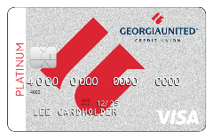 Visa Platinum credit card from Georgia United Credit Union