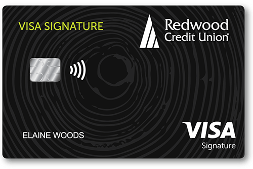 Visa Signature credit card from Redwood Credit Union